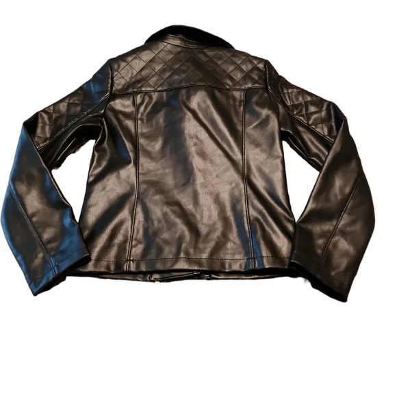 Girls Art Class "Leather" Coat, Size Medium - Picture 2 of 6